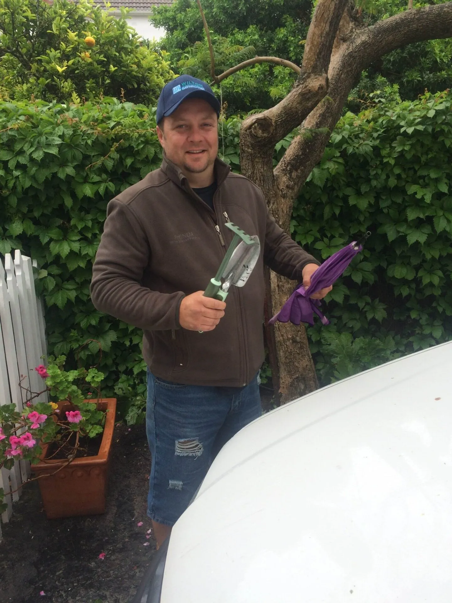 Will Roos, qualified plumber and site foreman.